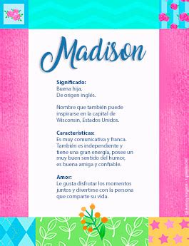 Significado del Nombre Madison – Origen y Historia